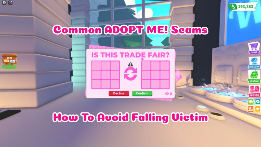 Common Adopt Me Scams