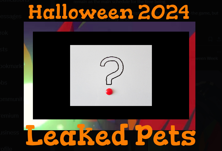 Leaked Halloween pets 2024 adopt me