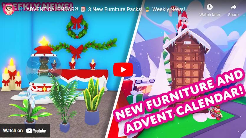 Advent Calendar Returns For 2024 This Friday, Plus Holiday Updates in Adopt Me!