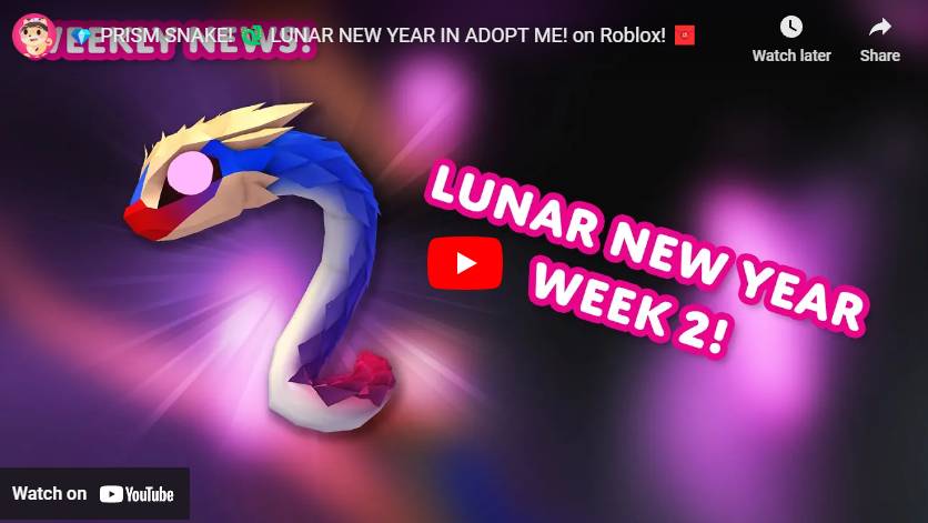 Prism Snake Adopt Me. Source: adopt me Youtube