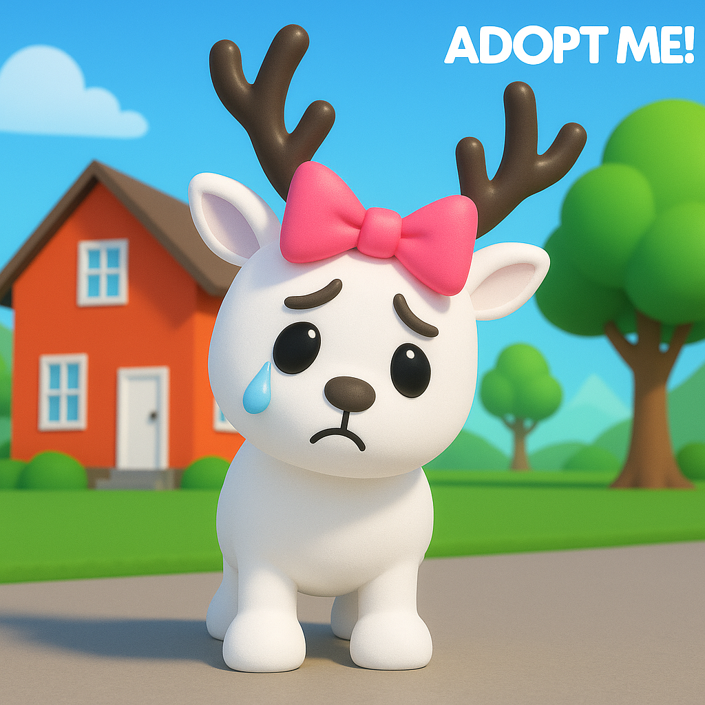 Sad arctic reindeer from adopt me
